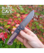 80CrV2 Custom Knife with Flag Handle
