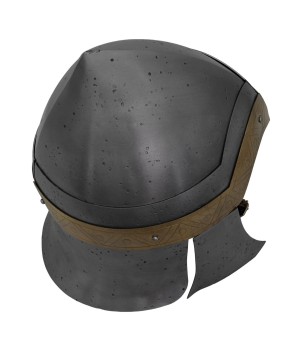 Norse Heritage Viking Battle Helmet – 18-Gauge Steel with Brass Accent