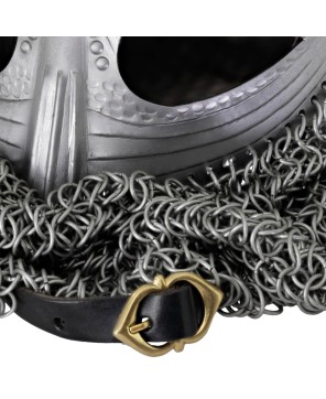 Slash Guard Viking Vendel Helmet – 16G Steel w/ Chainmail