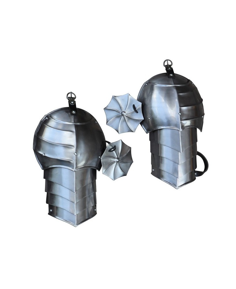 Thirst for War Medieval Pauldron & Rondel Set – Battle-Ready Armor