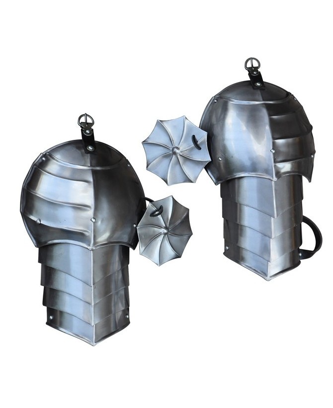 Thirst for War Medieval Pauldron & Rondel Set – Battle-Ready Armor