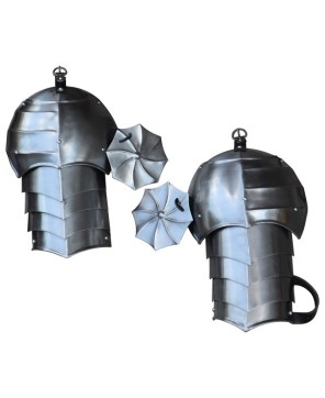 Thirst for War Medieval Pauldron & Rondel Set – Battle-Ready Armor