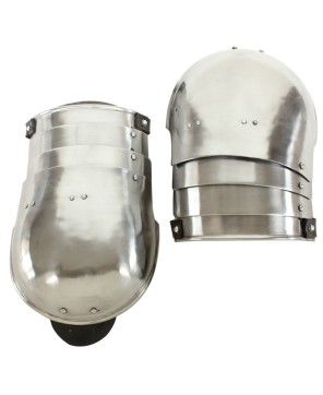 Plate Armor Cavalier Pauldrons – Steel Shoulder Protection for Knights