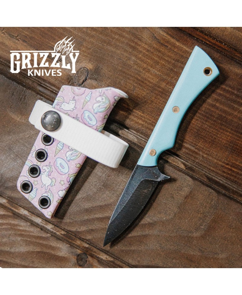 Drifter Turquoise EDC Knife – G10 Handle & Kydex Sheath