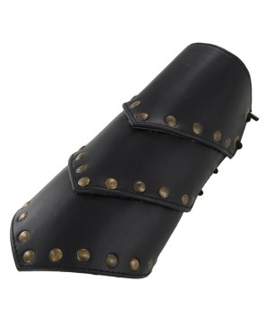 Handmade Leather Gladiator Bracers – Battle-Ready Arena Armor