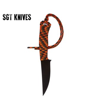 Speedgoat 2.0 Orange & Black | Full Tang Paracord Knife