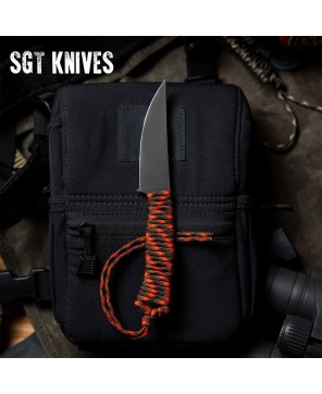 Speedgoat 2.0 Orange & Black | Full Tang Paracord Knife