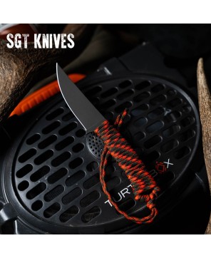 Speedgoat 2.0 Orange & Black | Full Tang Paracord Knife