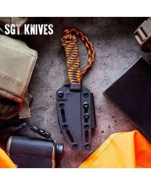 Speedgoat 2.0 Orange & Black | Full Tang Paracord Knife