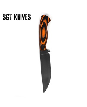 Super Cub Drop Point Hunter – Orange & Black | Ultimate Hunting Knife