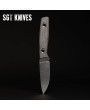 Compact Outdoor Knife – Satin Blade & Secure Sheath