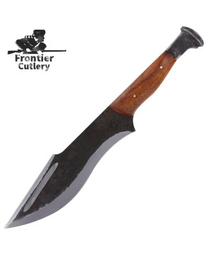 Hand-Forged Railroad Spike Knife – High Carbon Clip Point Machete