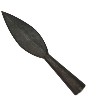 Hazy Warpath Viking Spearhead – Hand-Forged Carbon Steel Leaf Blade