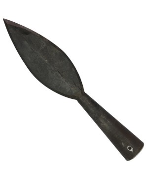 Hazy Warpath Viking Spearhead – Hand-Forged Carbon Steel Leaf Blade