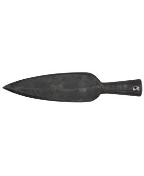 Genius Outline Leaf Spearhead – Hand-Forged High Carbon Steel Replica