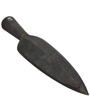 Genius Outline Leaf Spearhead – Hand-Forged High Carbon Steel Replica